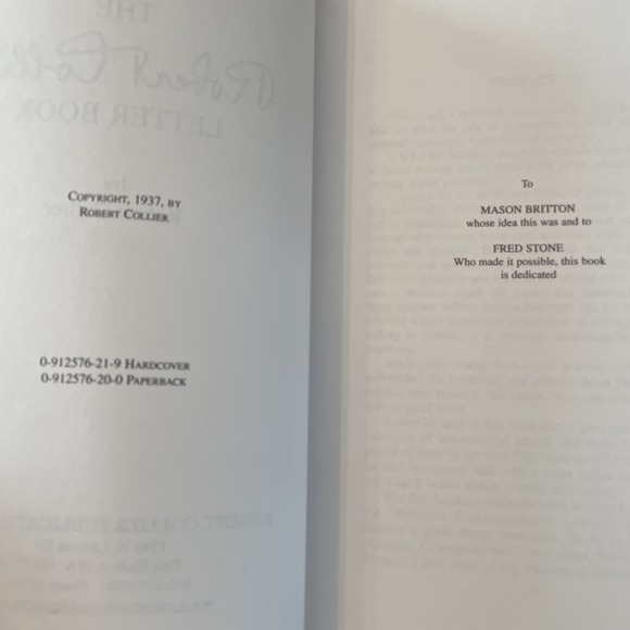 The Robert Collier Letter Book Textbook Like New Copyright 1937 - Picture 7 of 10